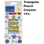 Marlin Kids colour pencils 12's long triangular